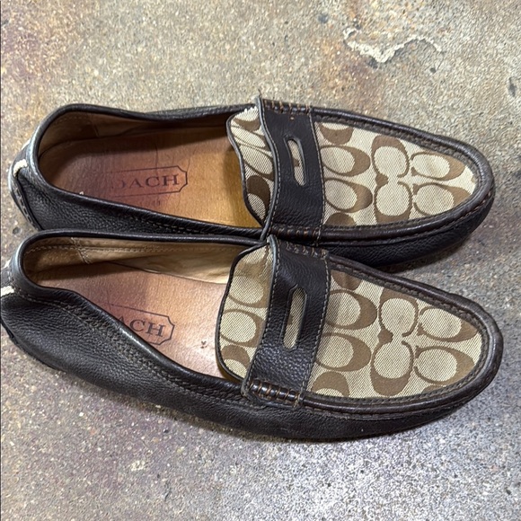 Coach Men's Brown Loafers - Picture 2 of 6